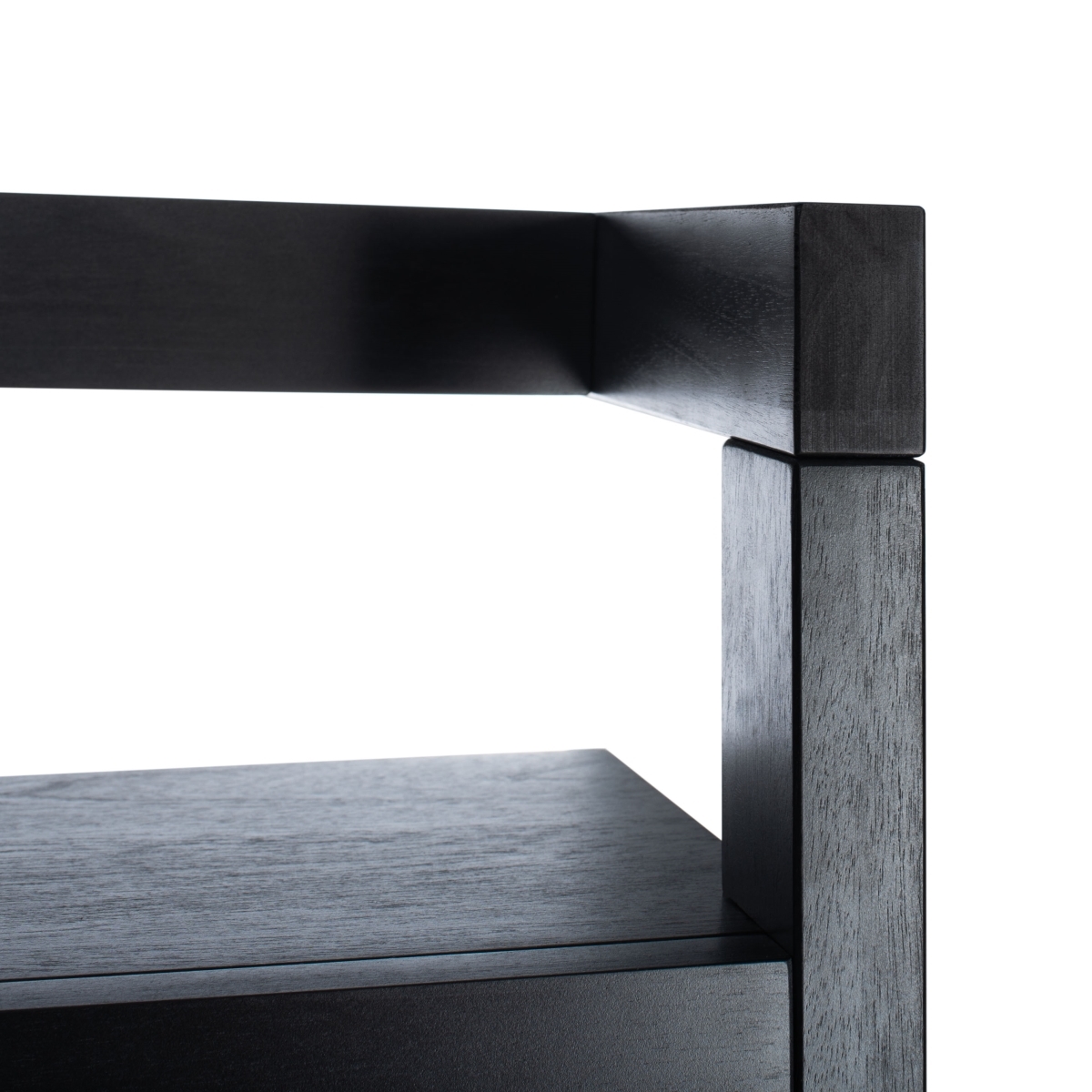 Beauregard 5 Tier Leaning Etagere - Black - Safavieh - Image 3