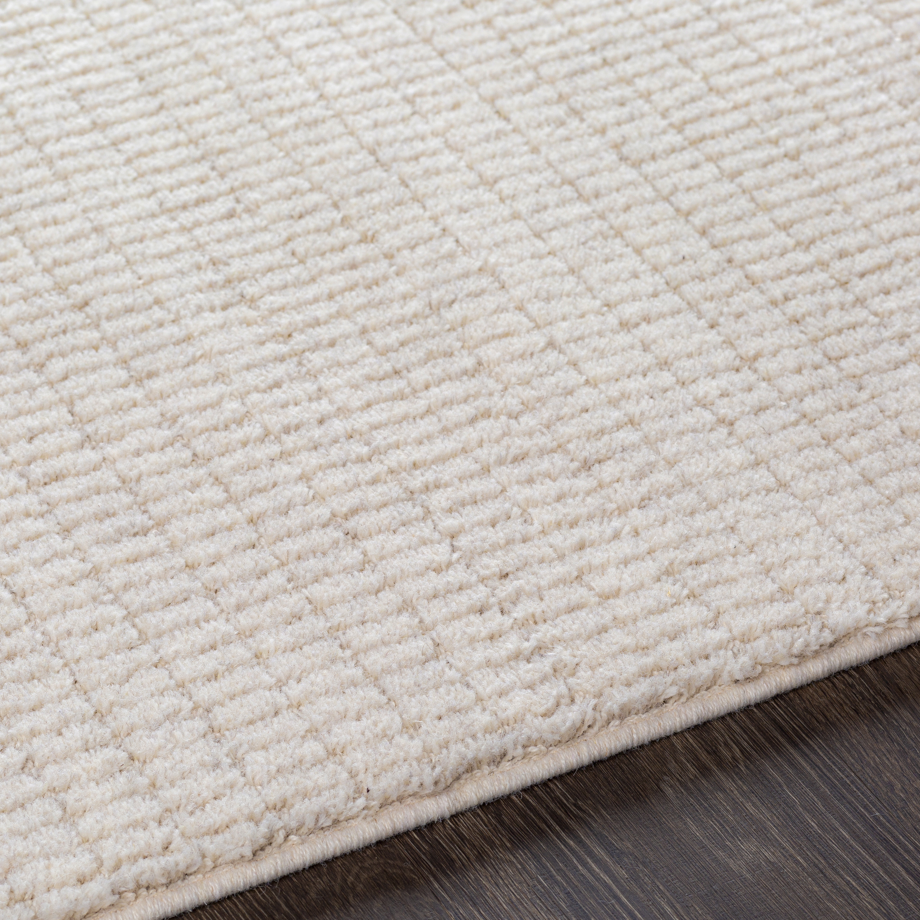 Flux Beige Indoor 2' x 2'11" Machine Woven Rug - Image 3