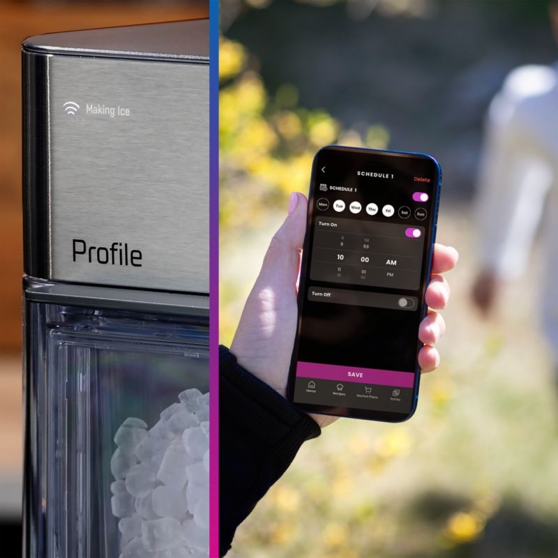 GE Profile Opal 2.0 Ultra Nugget Ice Maker with Side Tank - Stainless Steel - Image 1