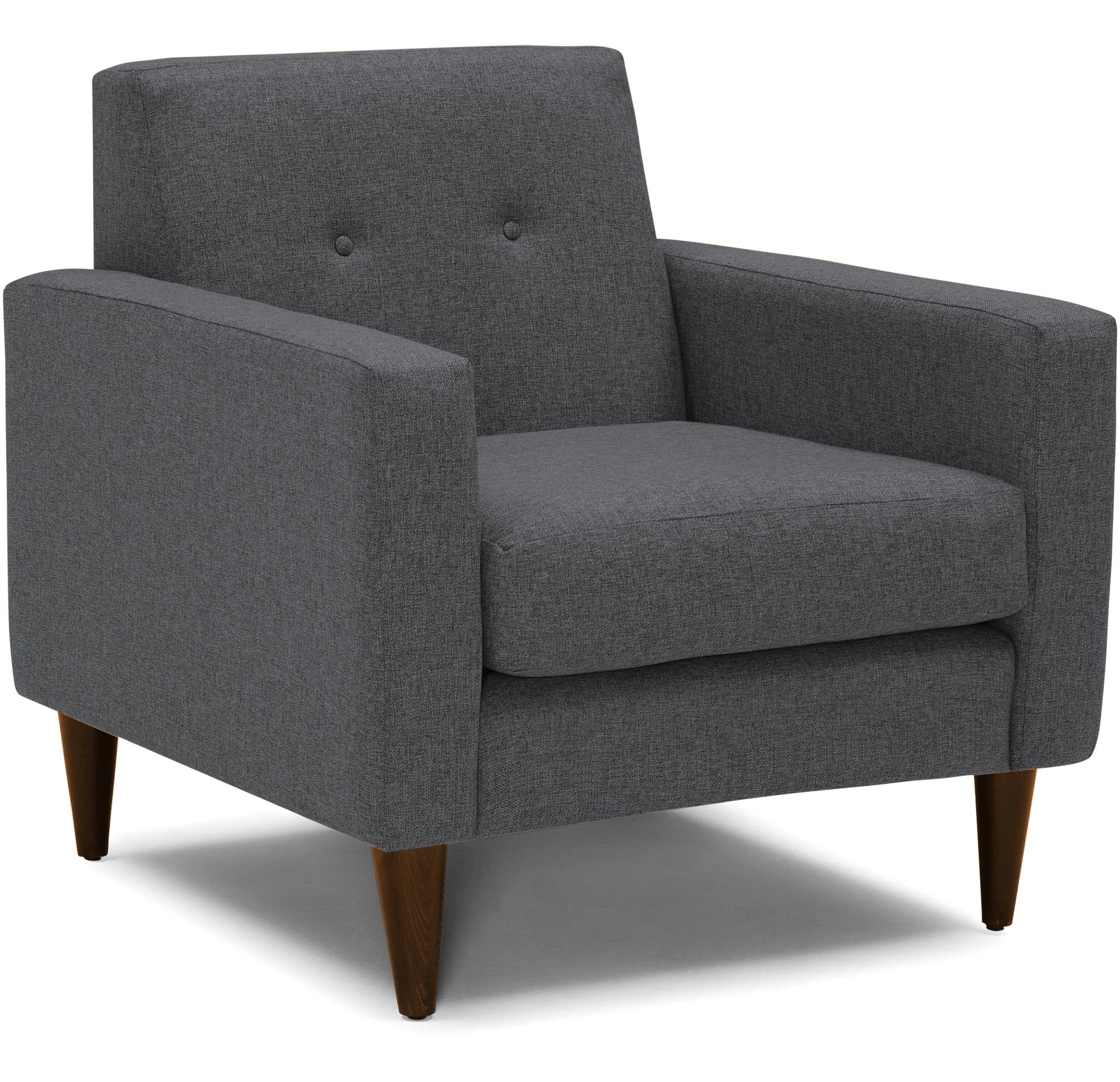 Gray Korver Mid Century Modern Apartment Chair - Essence Ash - Mocha - Image 1
