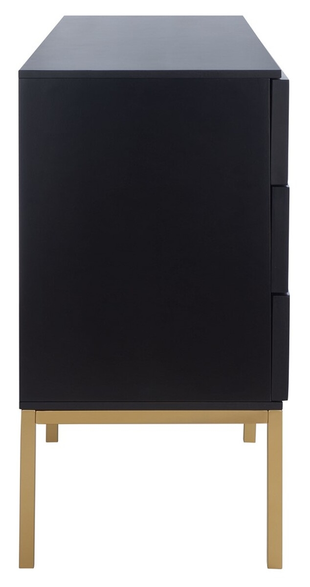 Zadie Rattan Dresser - Black/Natural - Safavieh - Image 3