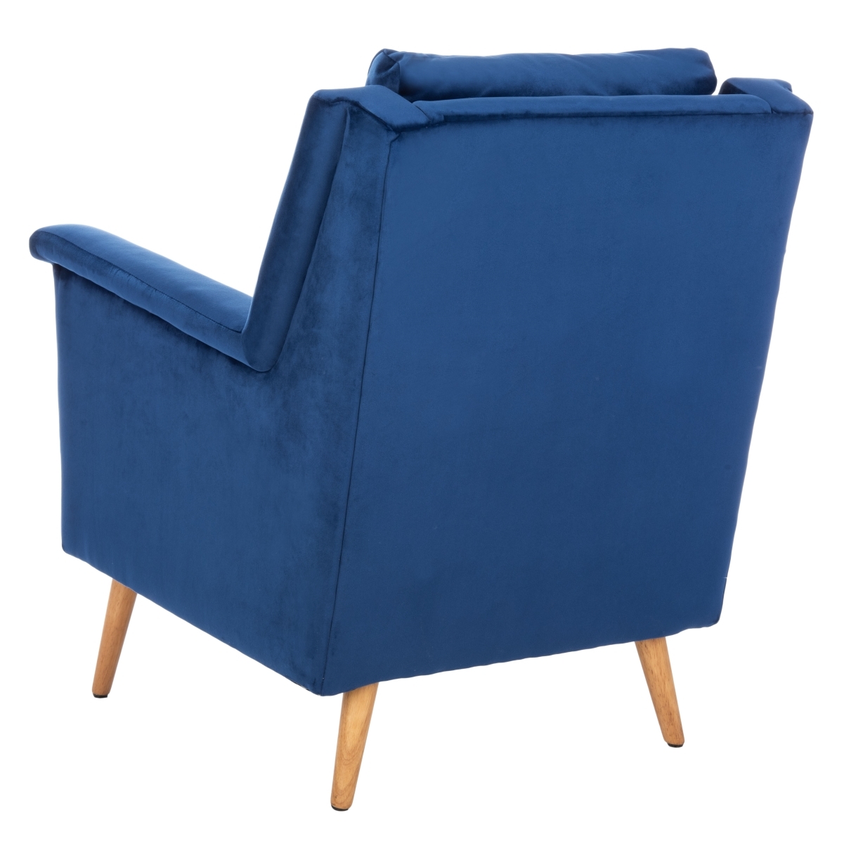 Astrid Mid Century Arm Chair - Navy / Natural - Safavieh - Image 8