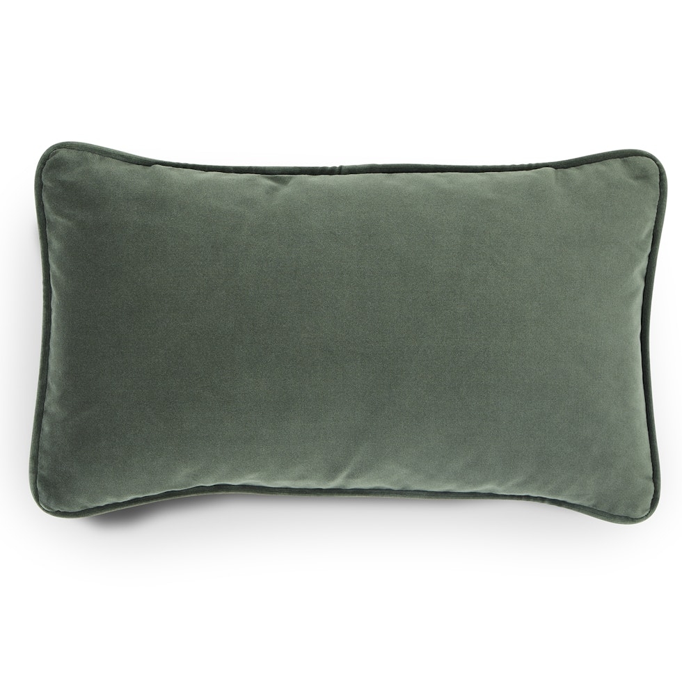 Lucca Velvet Small Pillow - Plush Pacific Green - Image 0