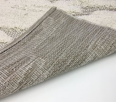 Finley Textured Shag Rug, Ivory, 5'3"x7'6" - Image 3