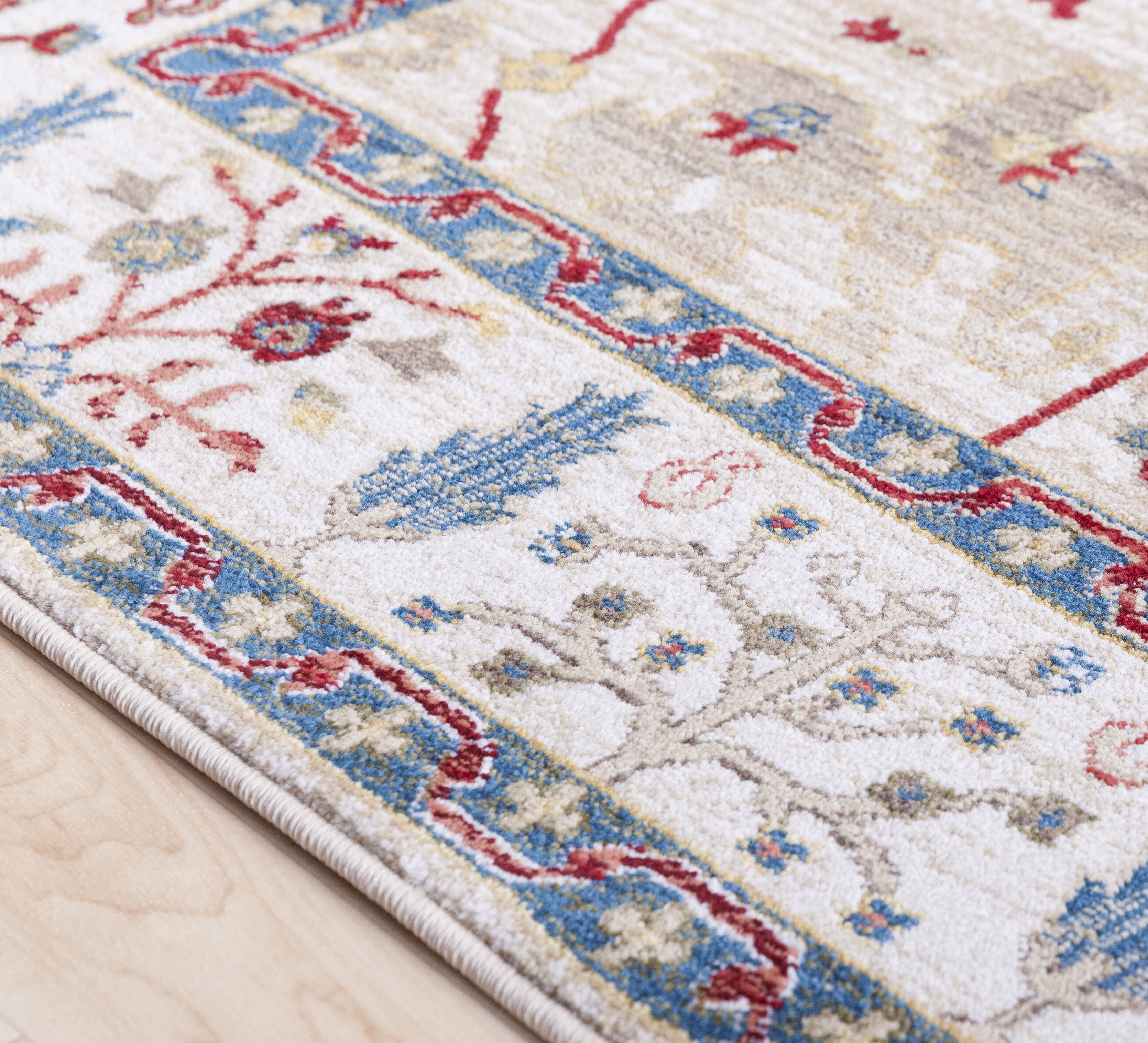 Crafty Red Indoor 2'7" x 4'11" Machine Woven Rug - Image 3