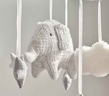 Taylor Elephant Felt Baby Crib Mobile - Image 1