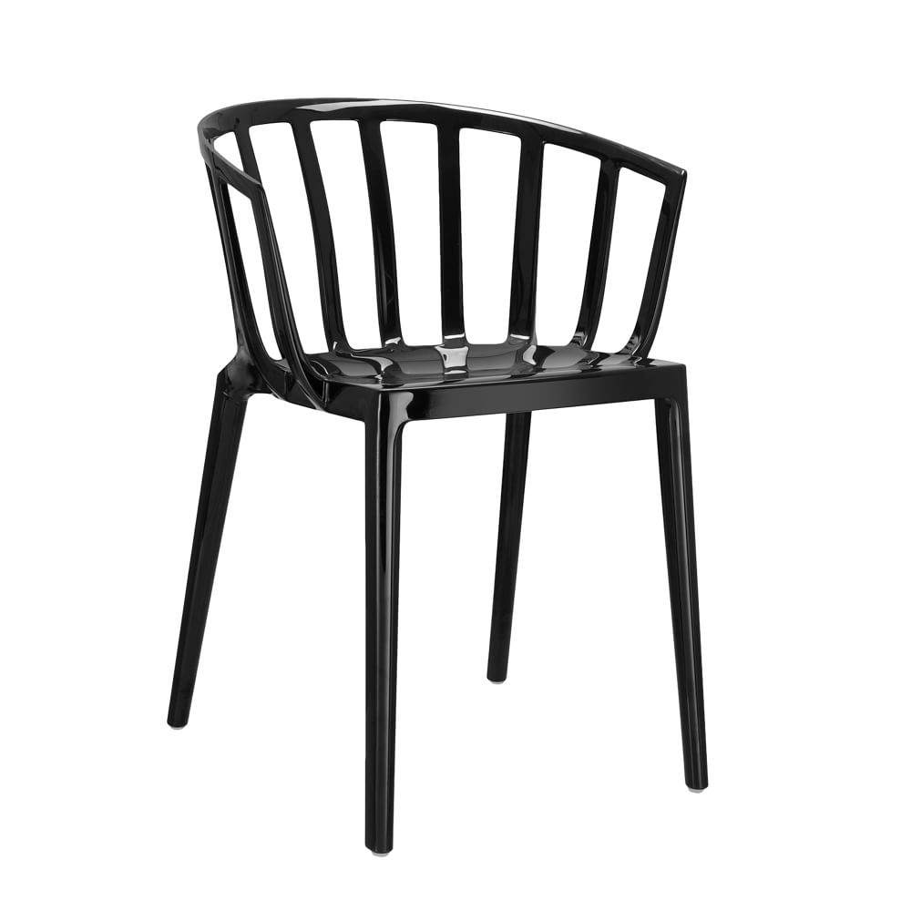 Kartell Venice Dining Chair, Black, Set of 2 - Image 0