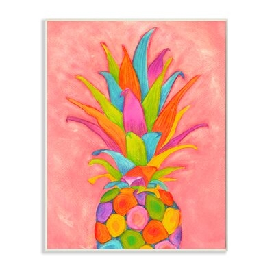 Vibrant Pineapple Fruit Fun Pink Blue Yellow - Image 0