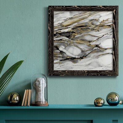 Marbled Gold I-Premium Framed Canvas - Ready To Hang - Image 0