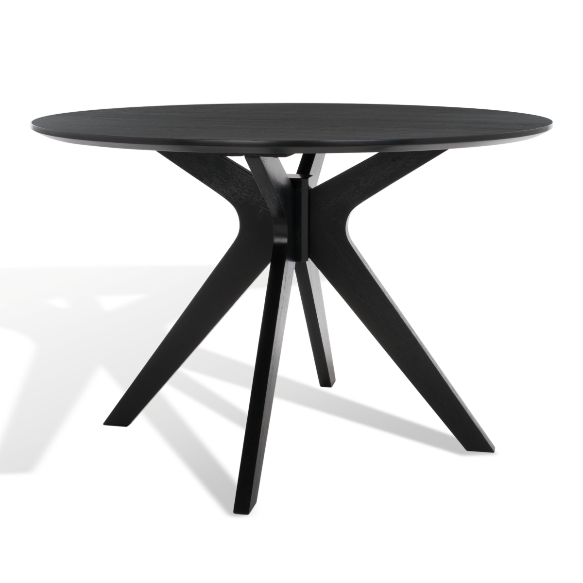Carolee 46" Round Dining Table - Black - Image 3