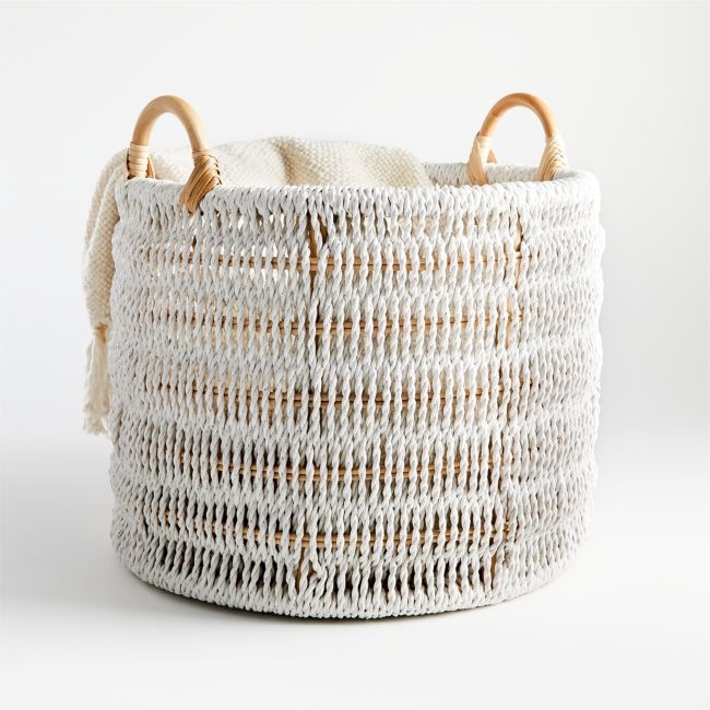Blanca Natural/White Rope Basket - Image 0