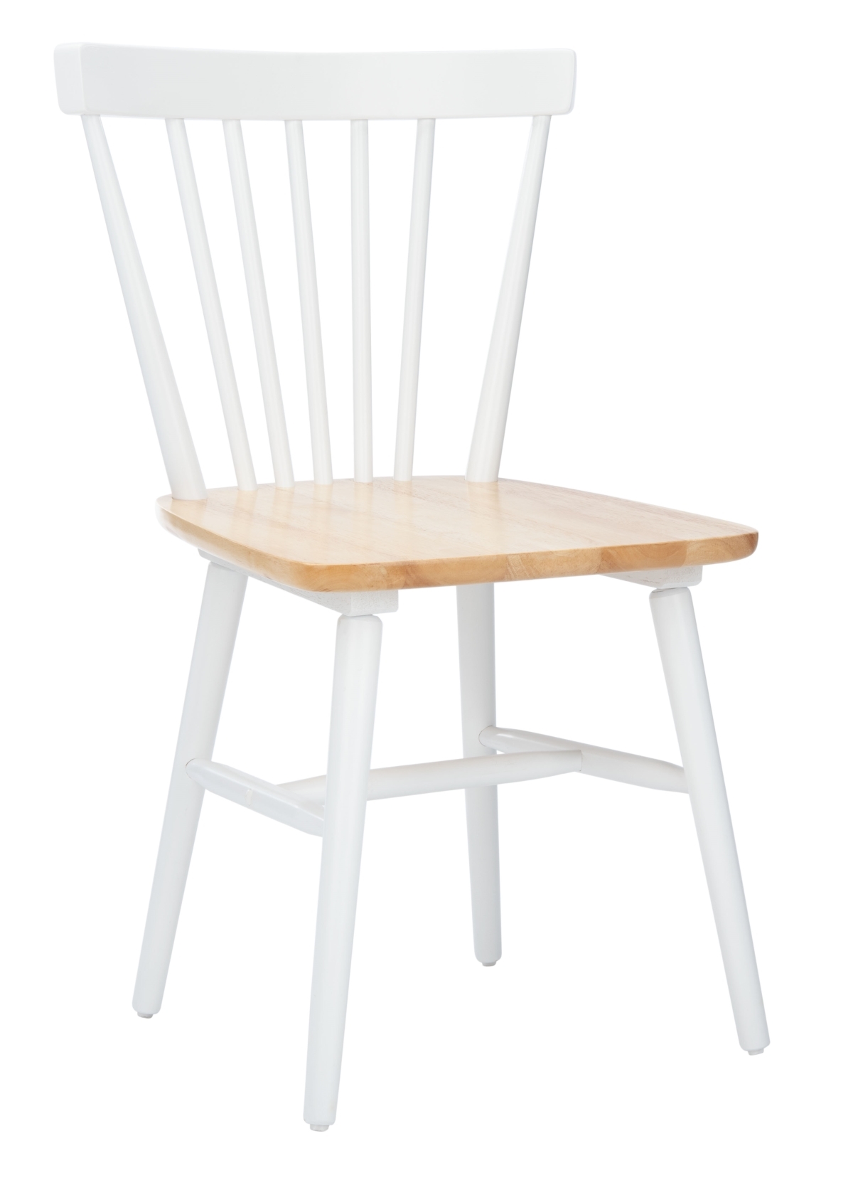 Winona Spindle Dining Chair - White / Natural - Safavieh - Image 3