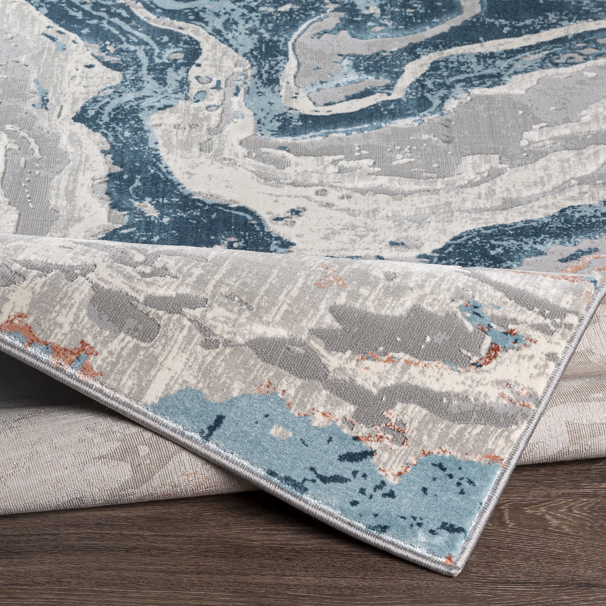 Tibetan Gray Indoor 8'10" x 12'4" Machine Woven Rug - Image 4