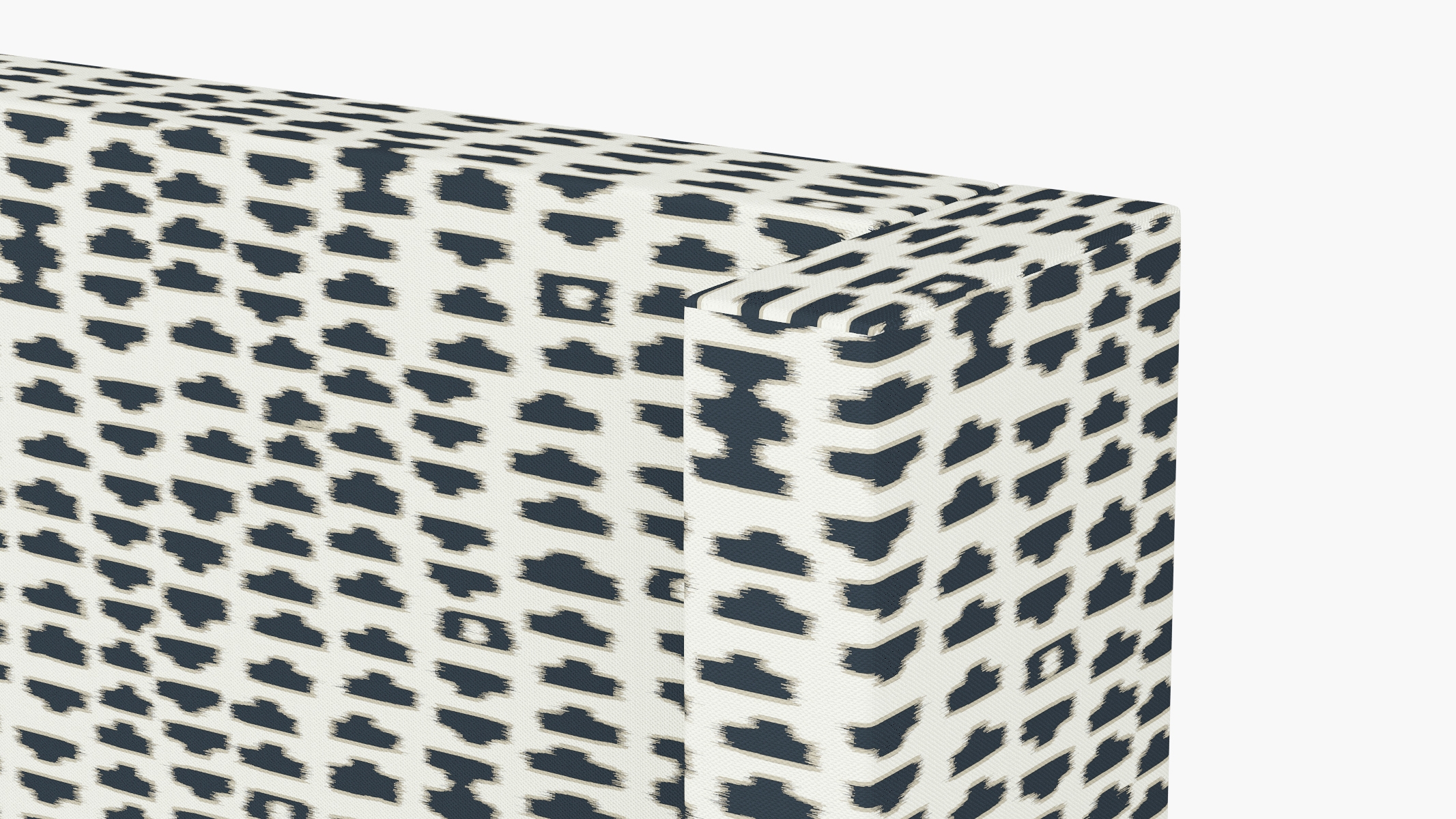 Modern Wingback Headboard, Ivory Odalisque, Twin - Image 2