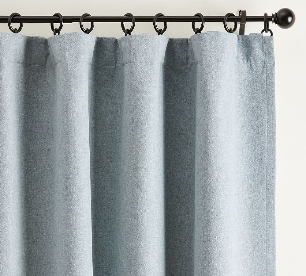 Peace & Quiet Noise-Reducing Blackout Curtain, Chambray, 50 x 84" - Image 0