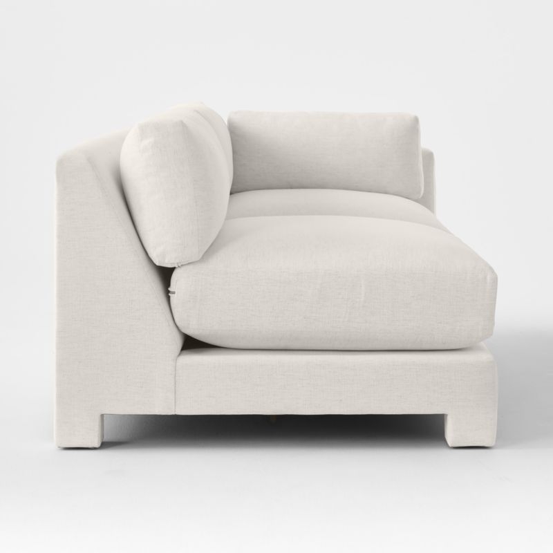 Marguerite White Performance Fabric Right-Arm Sofa - Image 3