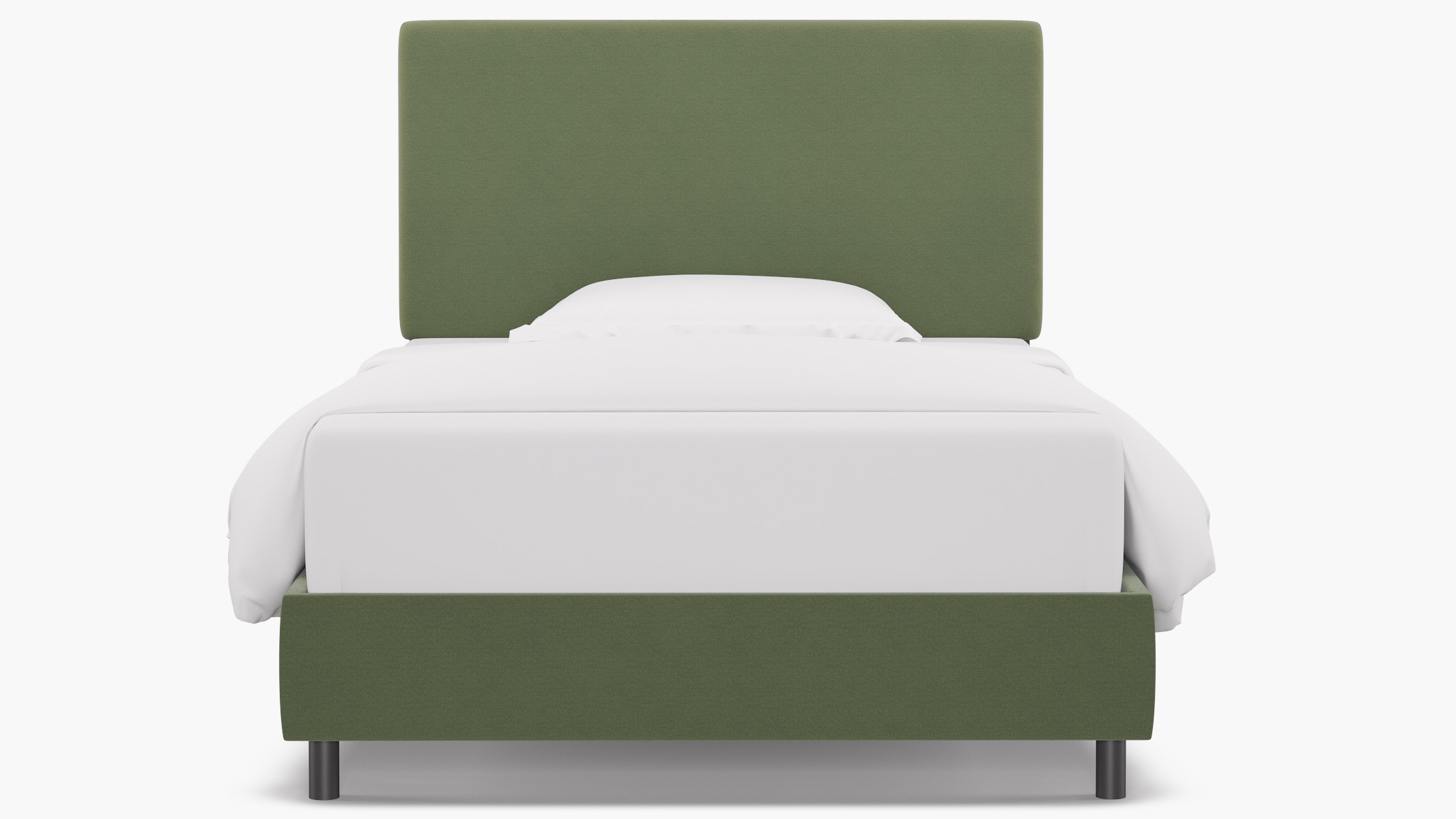 Square Back Bed, Vert Classic Velvet, Full - Image 0