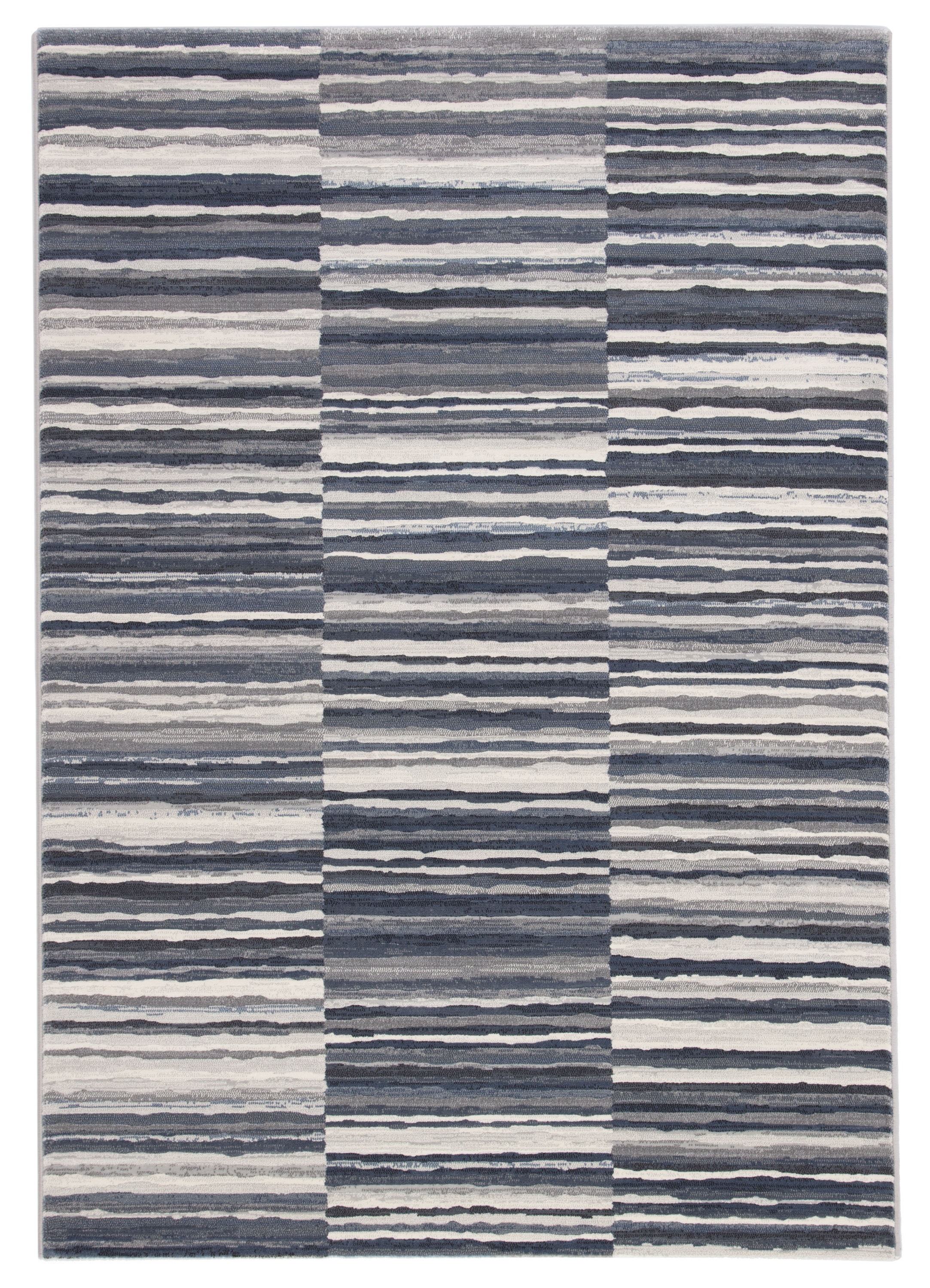 Kenith Stripe Blue/ Gray Area Rug (5'3"X7'6") - Image 0