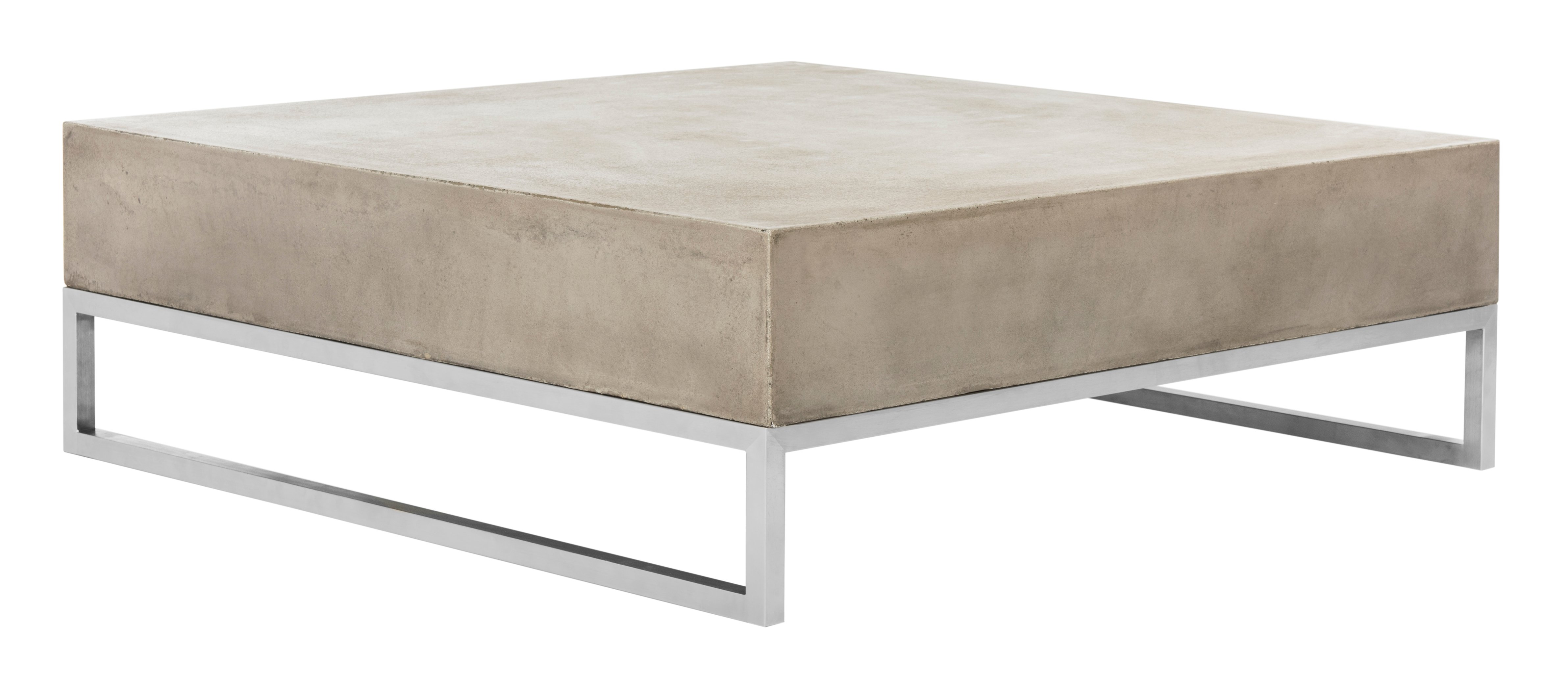 Eartha Indoor/Outdoor Mod Concrete Coffee Table - Image 1