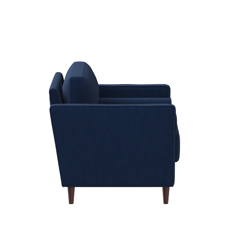 Garren 39.8'' Wide Tufted Club Chair, Navy Blue - Image 5
