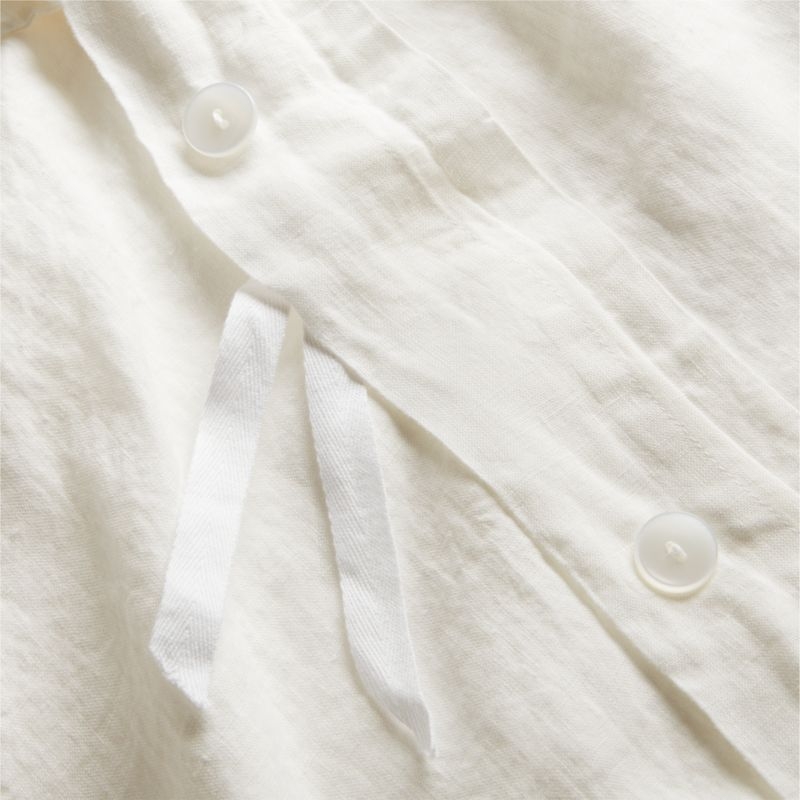 Aire Natural EUROPEAN FLAX ™-Certified Linen Pampas Ivory King Duvet Cover - Image 3