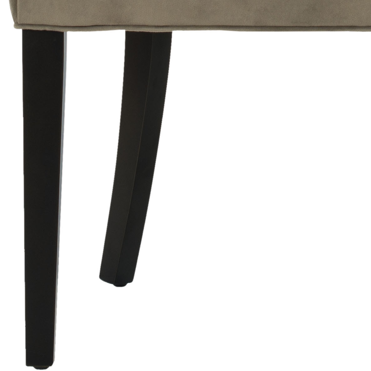 Abby 19''H Tufted Side Chairs (Set Of 2) - Silver Nail Heads - Mole Grey/Espresso - Safavieh - Image 5