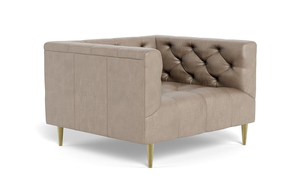 Ms. Chesterfield Leather Accent Chair by Apartment Therapy - Image 1