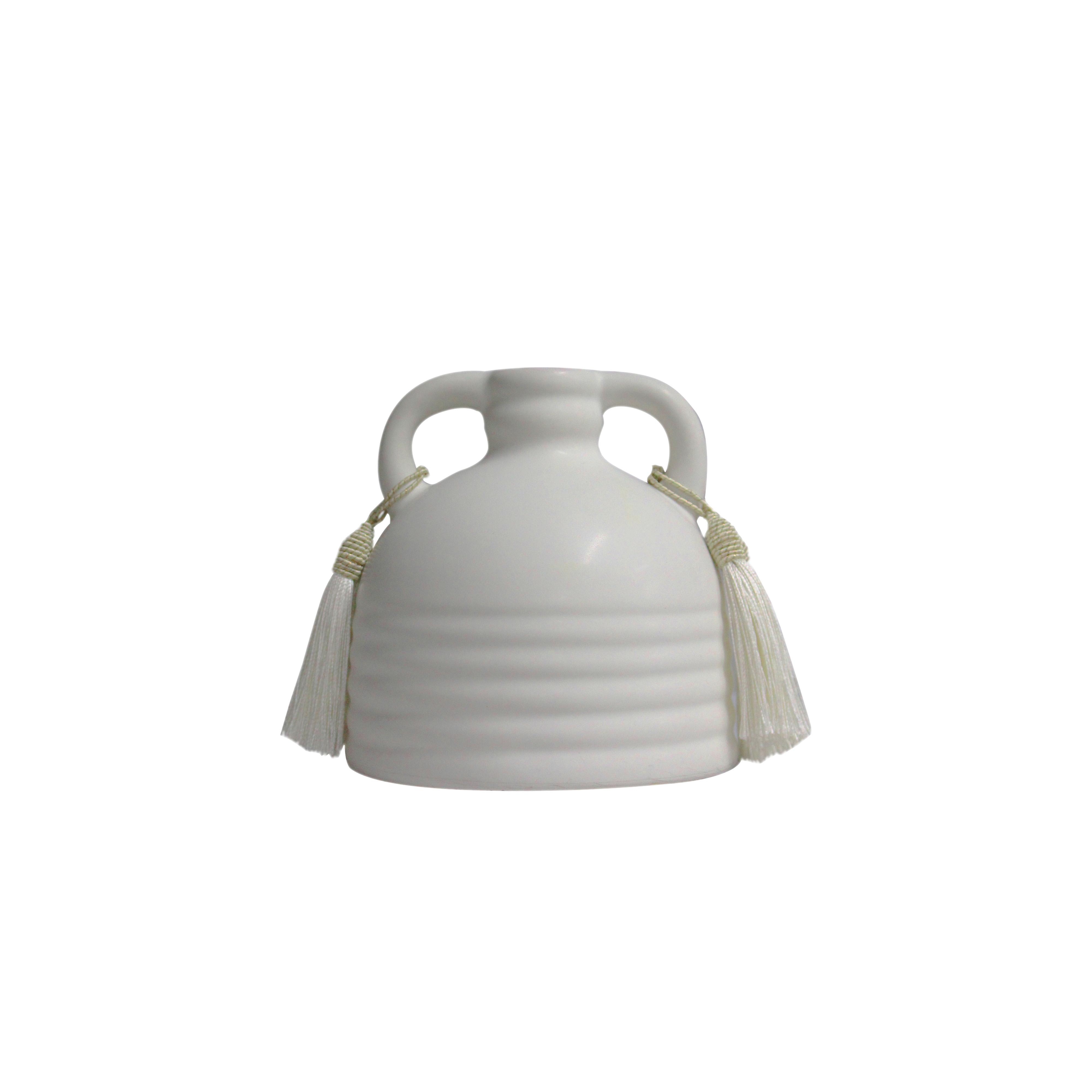 Adonis White Ceramic Vase - Image 0