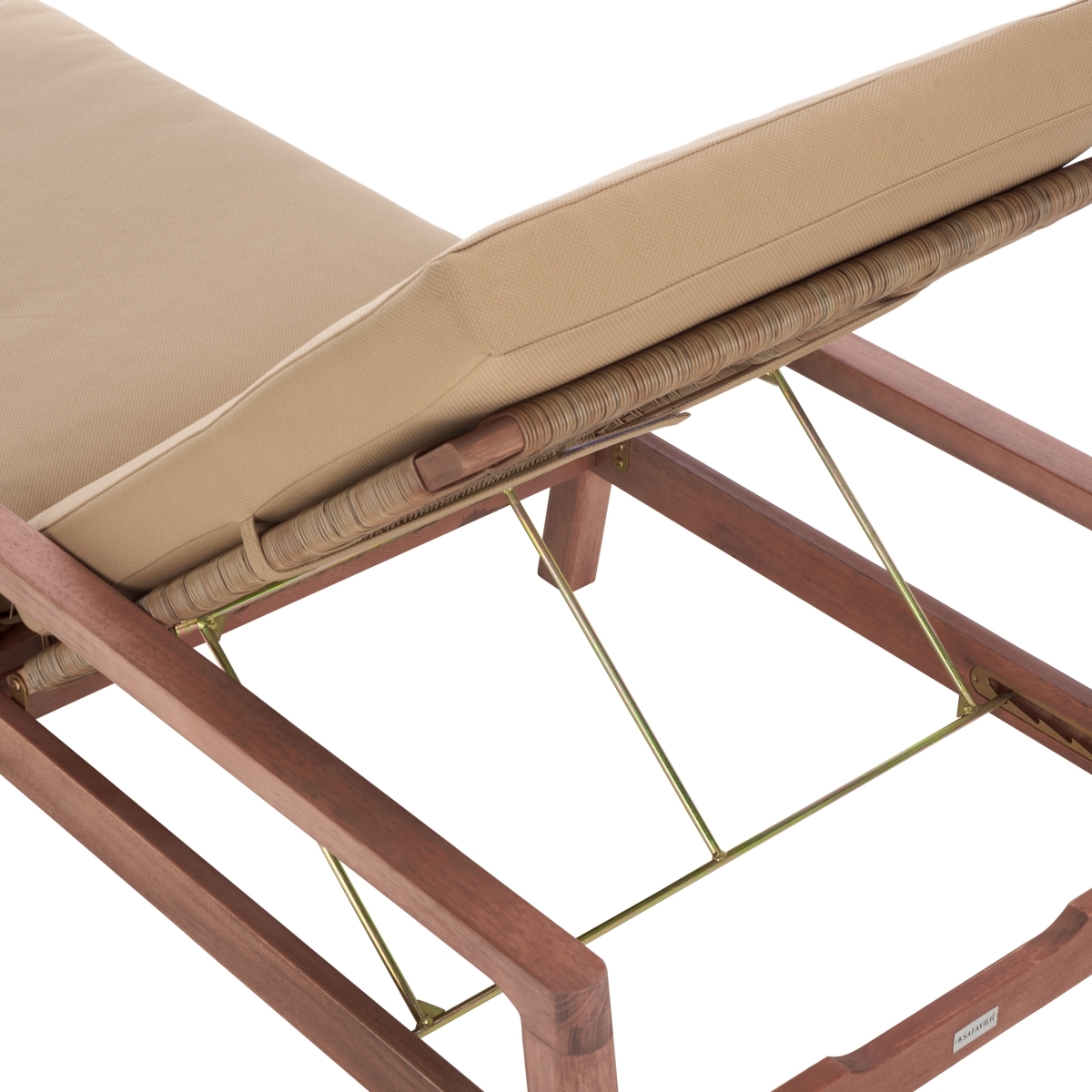 Donnamaria Wicker Sun Lounger - Natural/Brown - Image 3