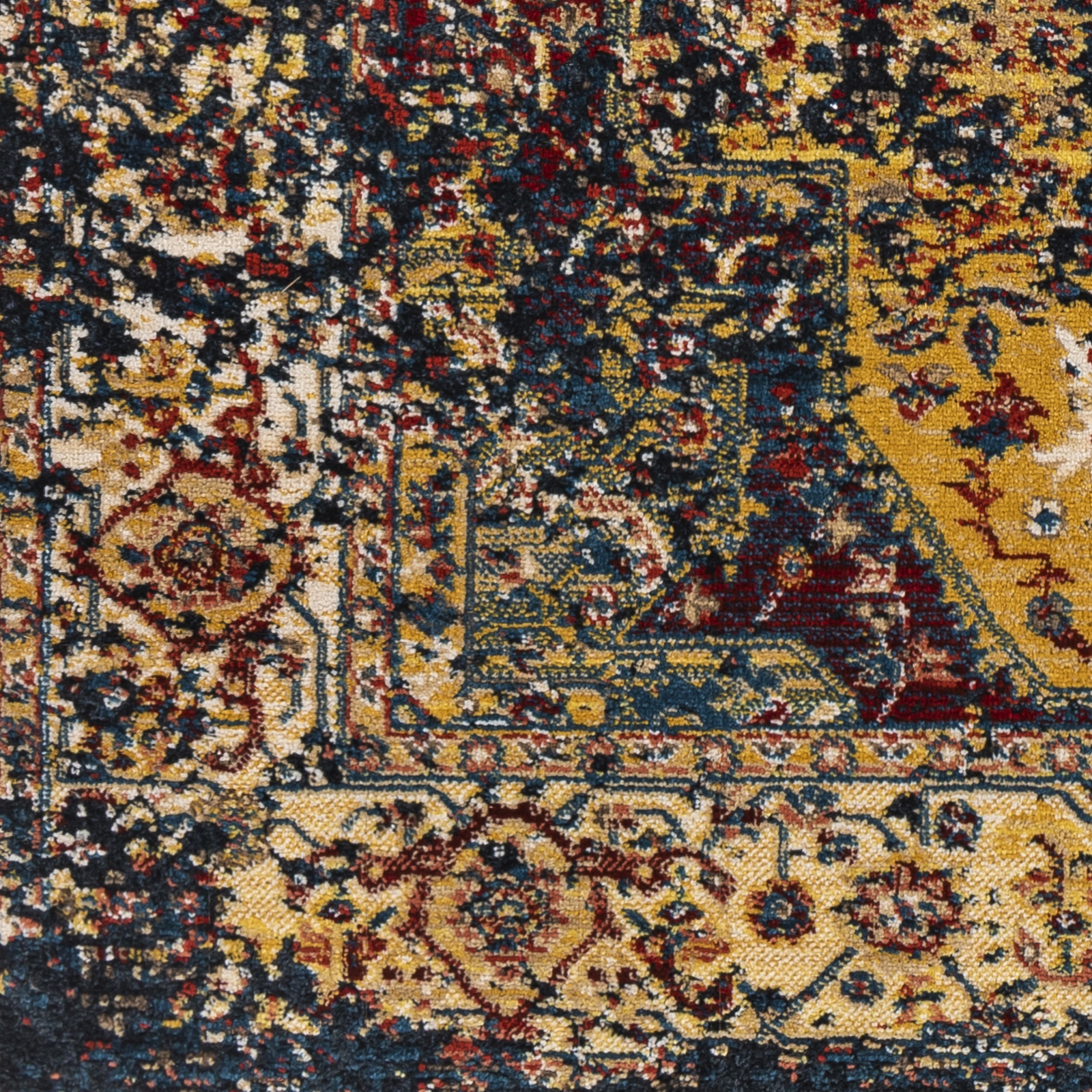 Crafty Blue Indoor 2'6" x 7'10" Machine Woven Rug - Image 5