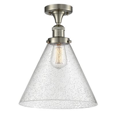 Chris 1 - Light 2.12" Simple Cone Semi Flush Mount - Image 0