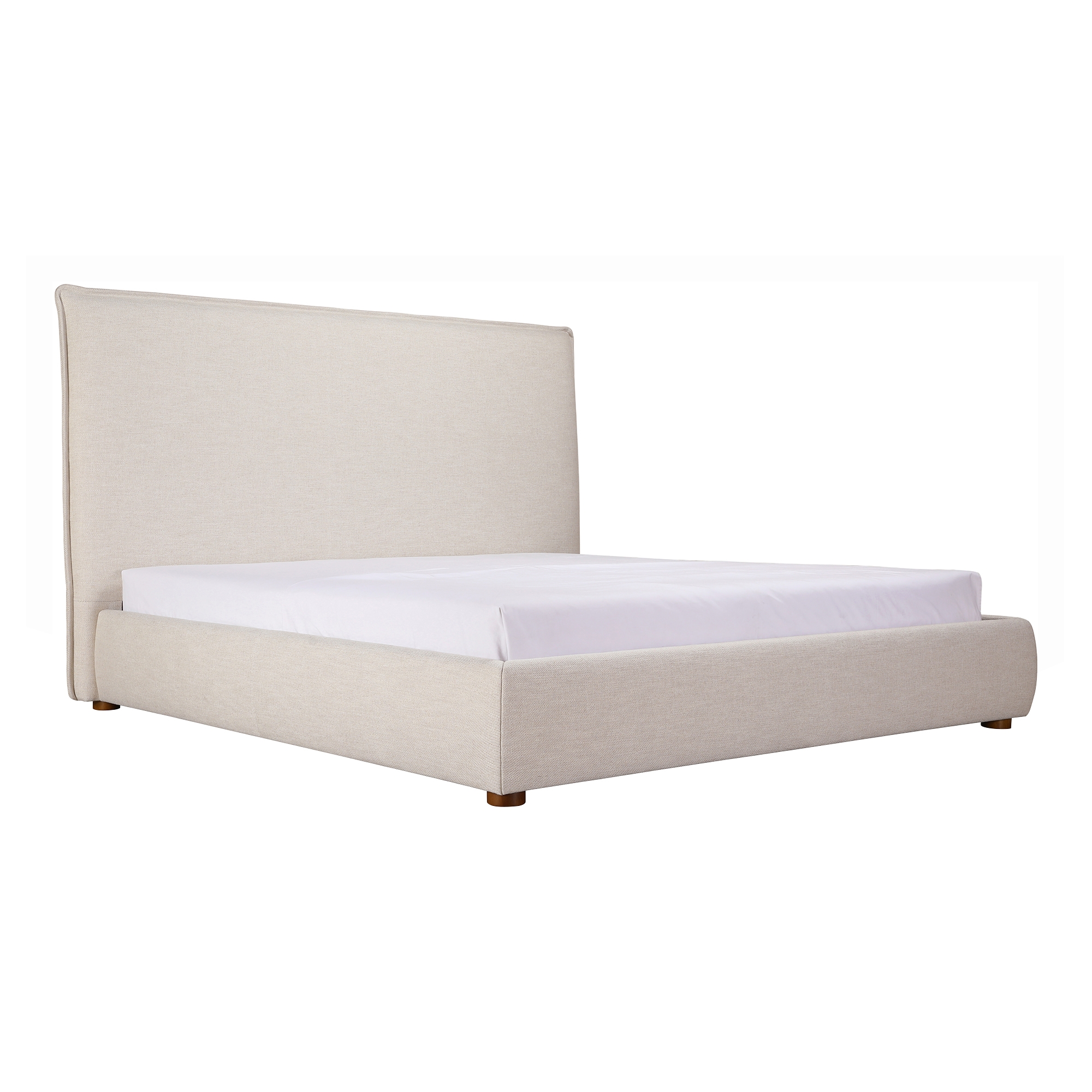 Luzon Queen Bed Tall Headboard Wheat - Image 5