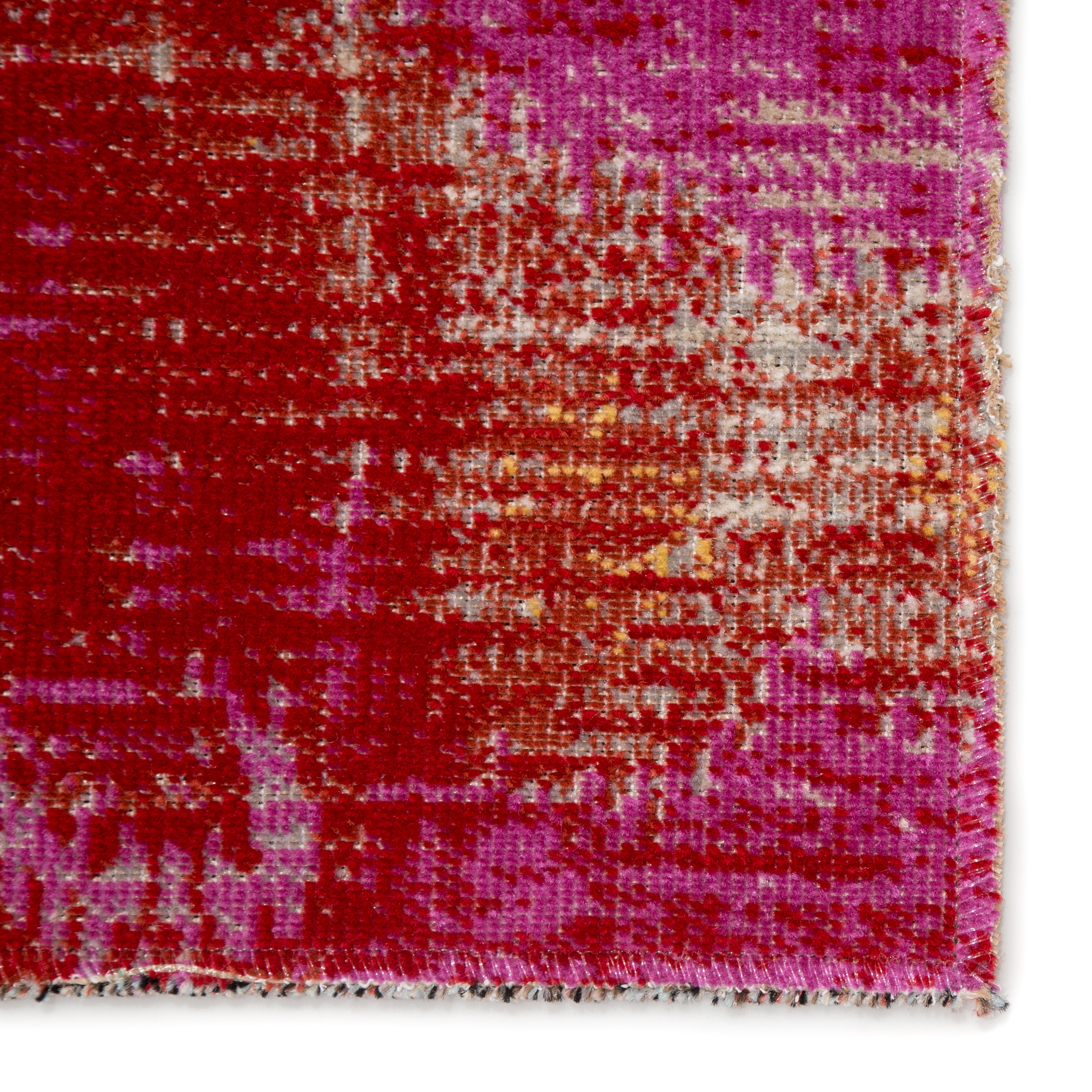 Zenith Indoor/ Outdoor Ikat Pink/ Orange Area Rug (2'X3') - Image 3