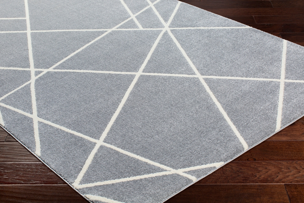 Horizon Gray Indoor 7'3" x 7'3" Machine Woven Rug - Image 5