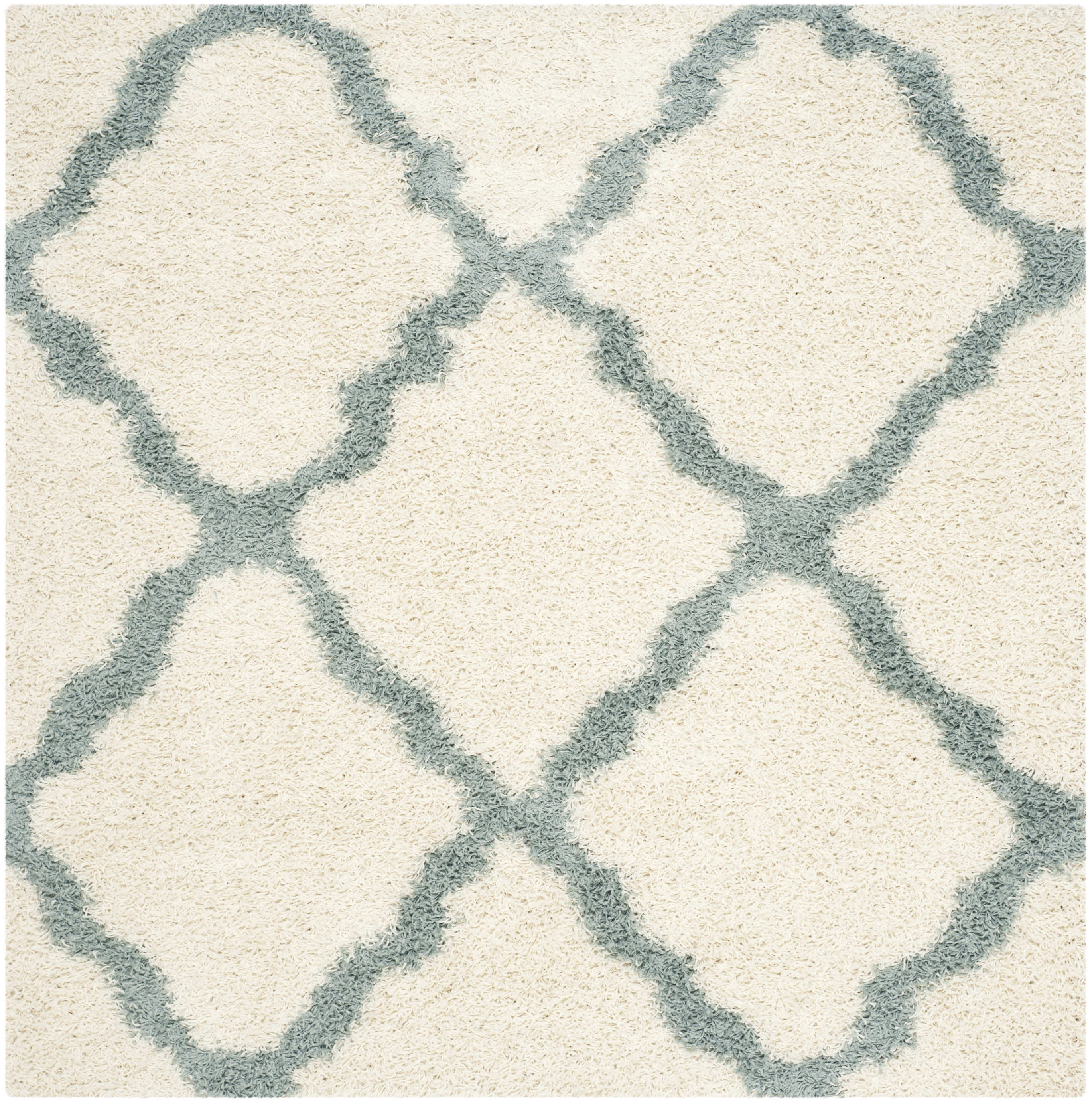 Arlo Home Woven Area Rug, SGD257J, Ivory/Light Blue,  6' X 6' Square - Image 0