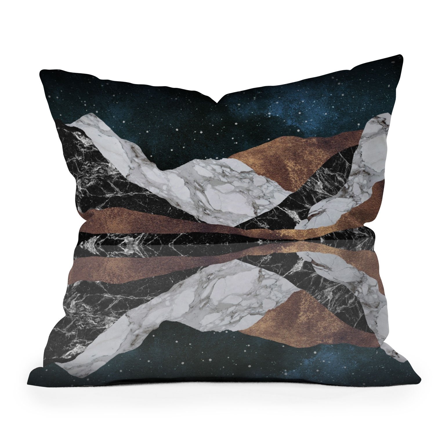 Landscape Mountains by Orara Studio - Outdoor Throw Pillow 18" x 18" - Image 3