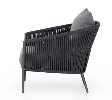Darley Outdoor Lounge Chair, Charcoal &amp; Bronze - Image 2
