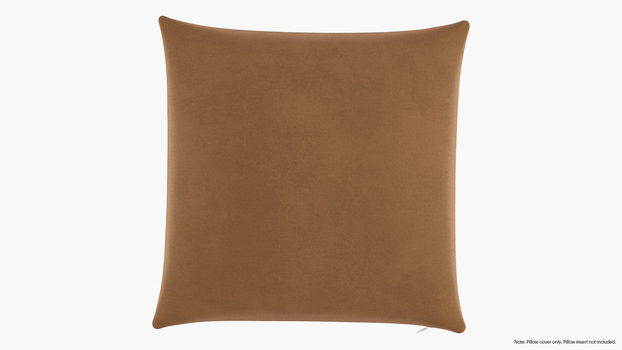 Throw Pillow Cover 22", Nutmeg Luxe Velvet, 22" x 22" - Image 0