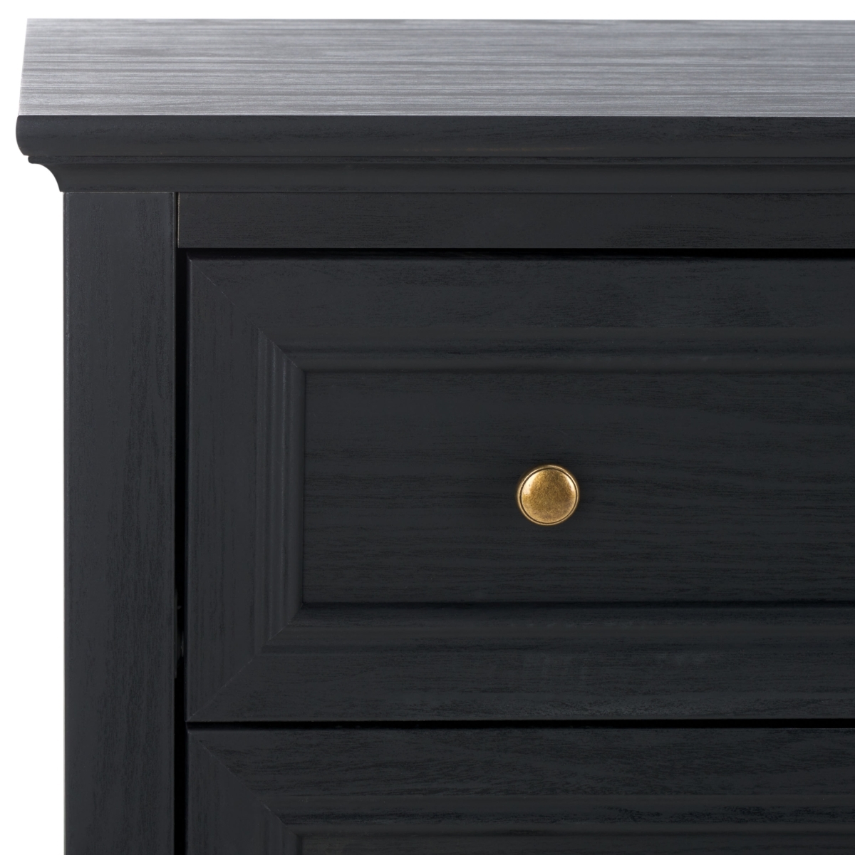 Sondra 6 Drawer Dresser - Black/Gold - Image 3