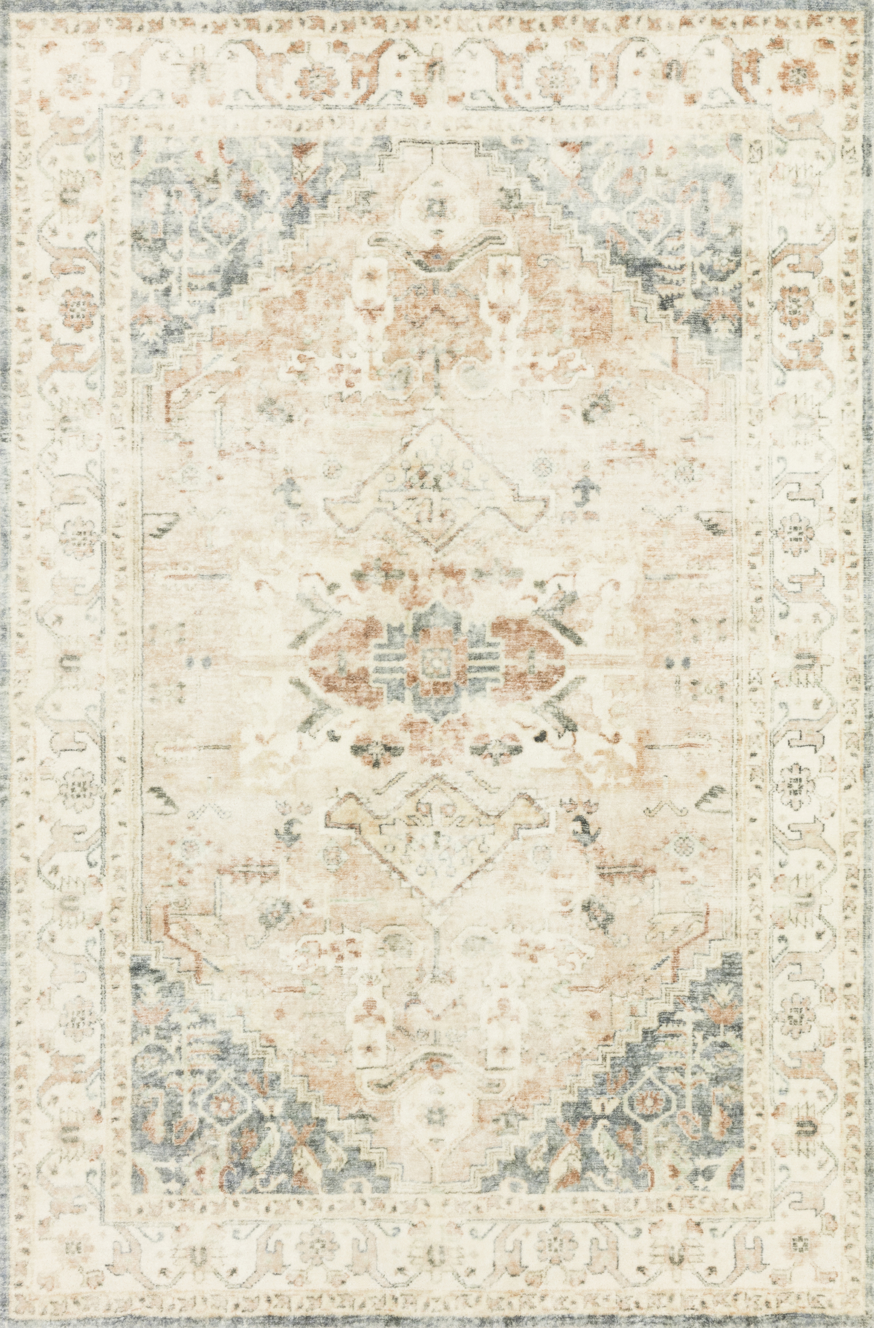 Rosette ROS-06 Clay / Ivory 7'-6" x 9'-6" - Image 0