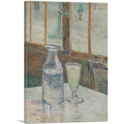ARTCANVAS Cafe Table With Absinthe 1887 Canvas Art Print By Vincent Van Gogh_Rectangle - Image 0