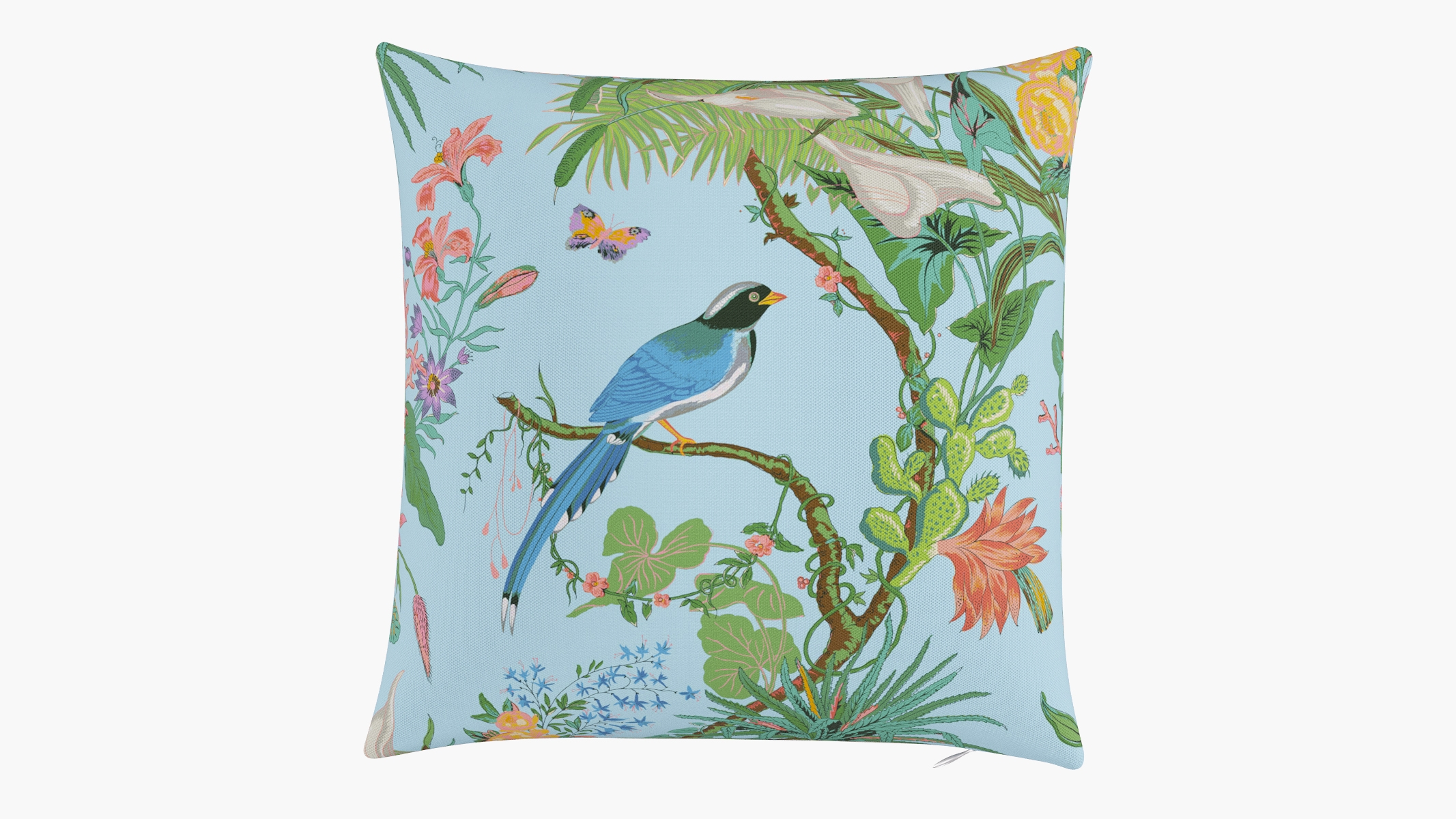 Outdoor 18" Throw Pillow, Sky Cinque Terra, 18" x 18" - Image 0