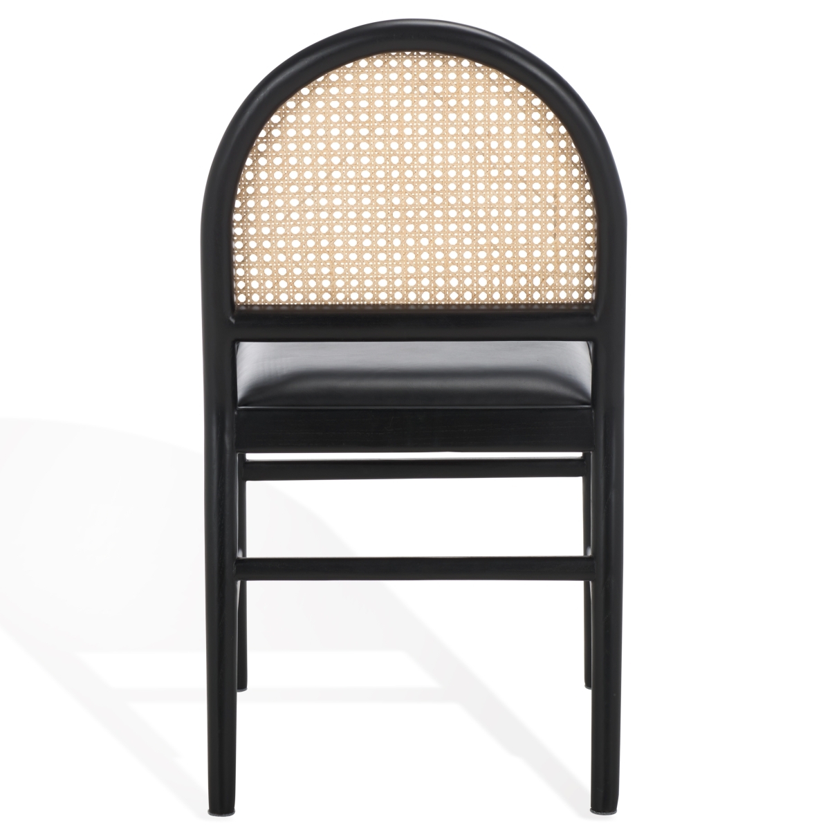 Laylie Rattan & Leather Chair - Black - Image 7