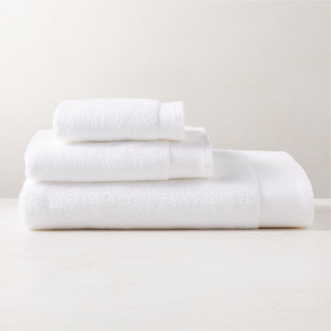 Arlow Organic Cotton White Bath Towel Set - Image 0