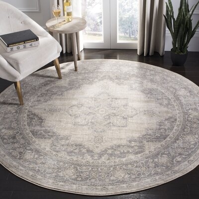 Halma Oriental Cream/Gray Area Rug - Image 0