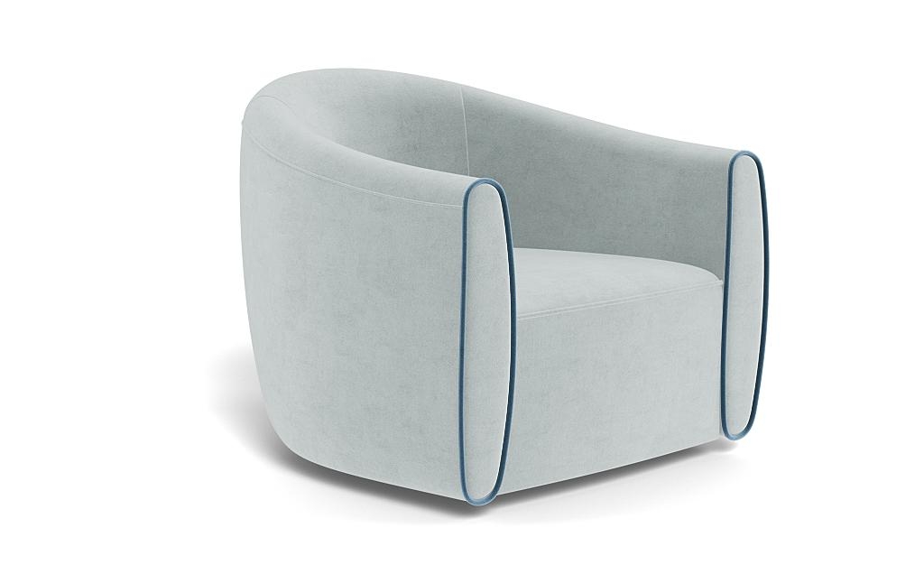 Lawson Swivel Chair with Contrast Piping - Image 1