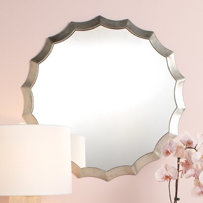Drinkwater Scalloped Traditional Distressed Accent Mirror - Image 0