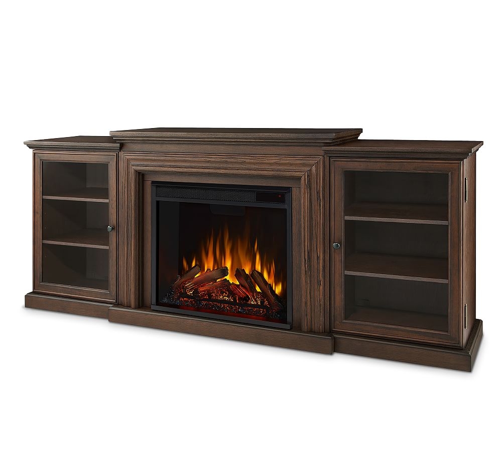 Real Flame(R) Frederick Electric Fireplace Media Cabinet, Chestnut - Image 0