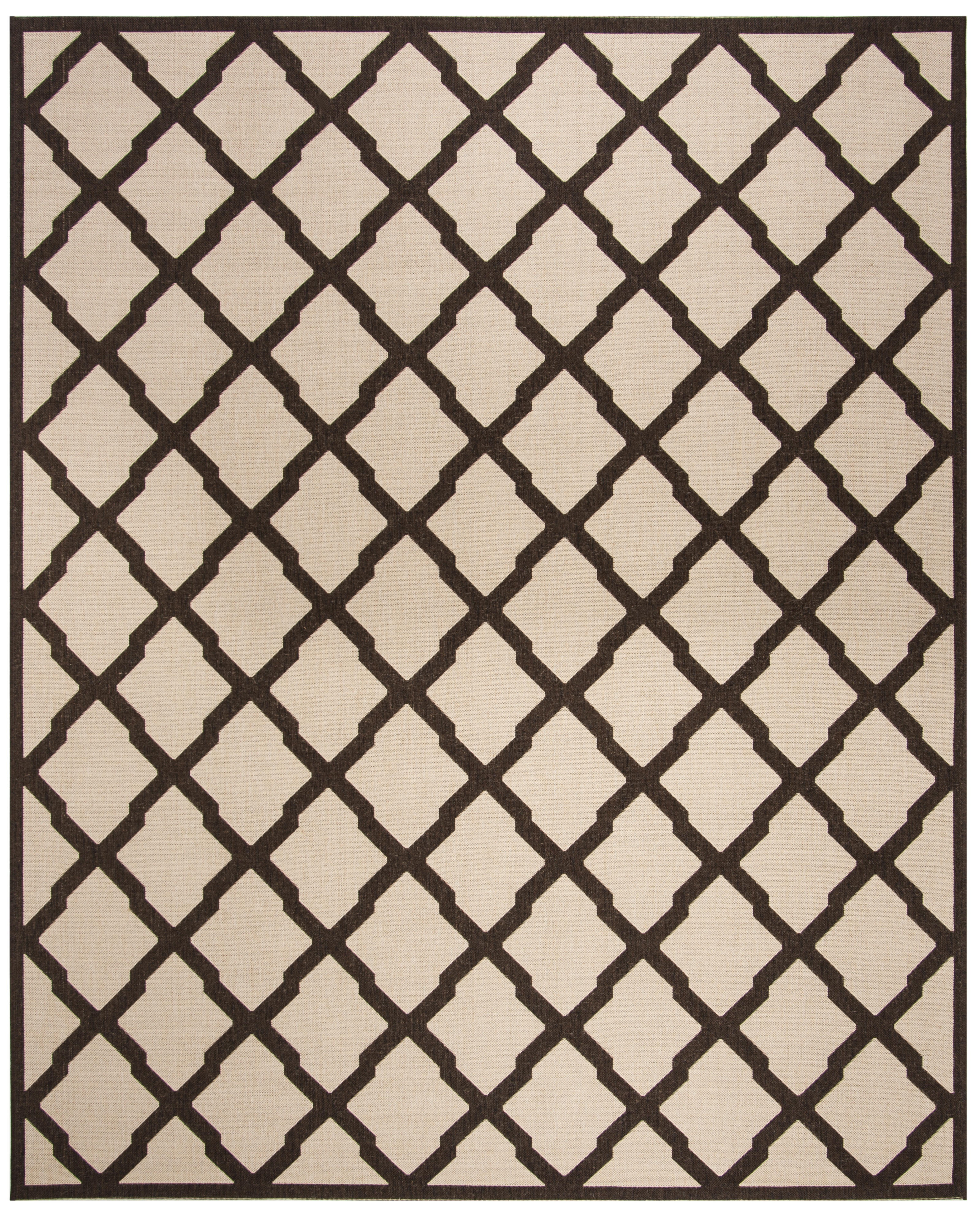 Arlo Home Indoor/Outdoor Woven Area Rug, LND122B, Natural/Brown,  8' X 10' - Image 0