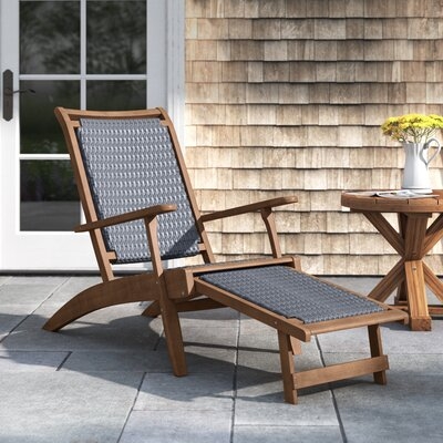 Patio Chair with Ottoman - Image 0